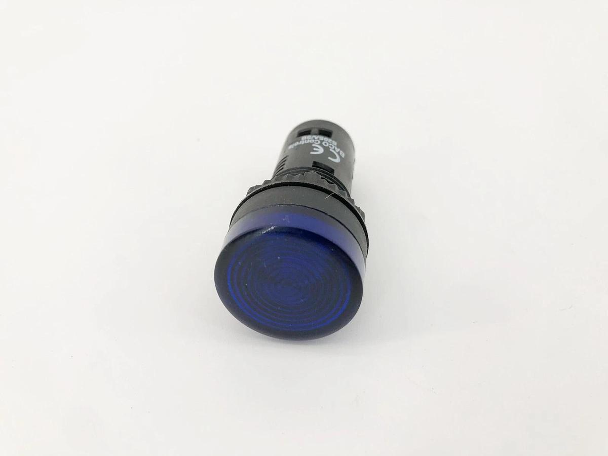 Lot of 2 New Baco Controls S20SA/SB Blue Indicator Lights 120V - No Box