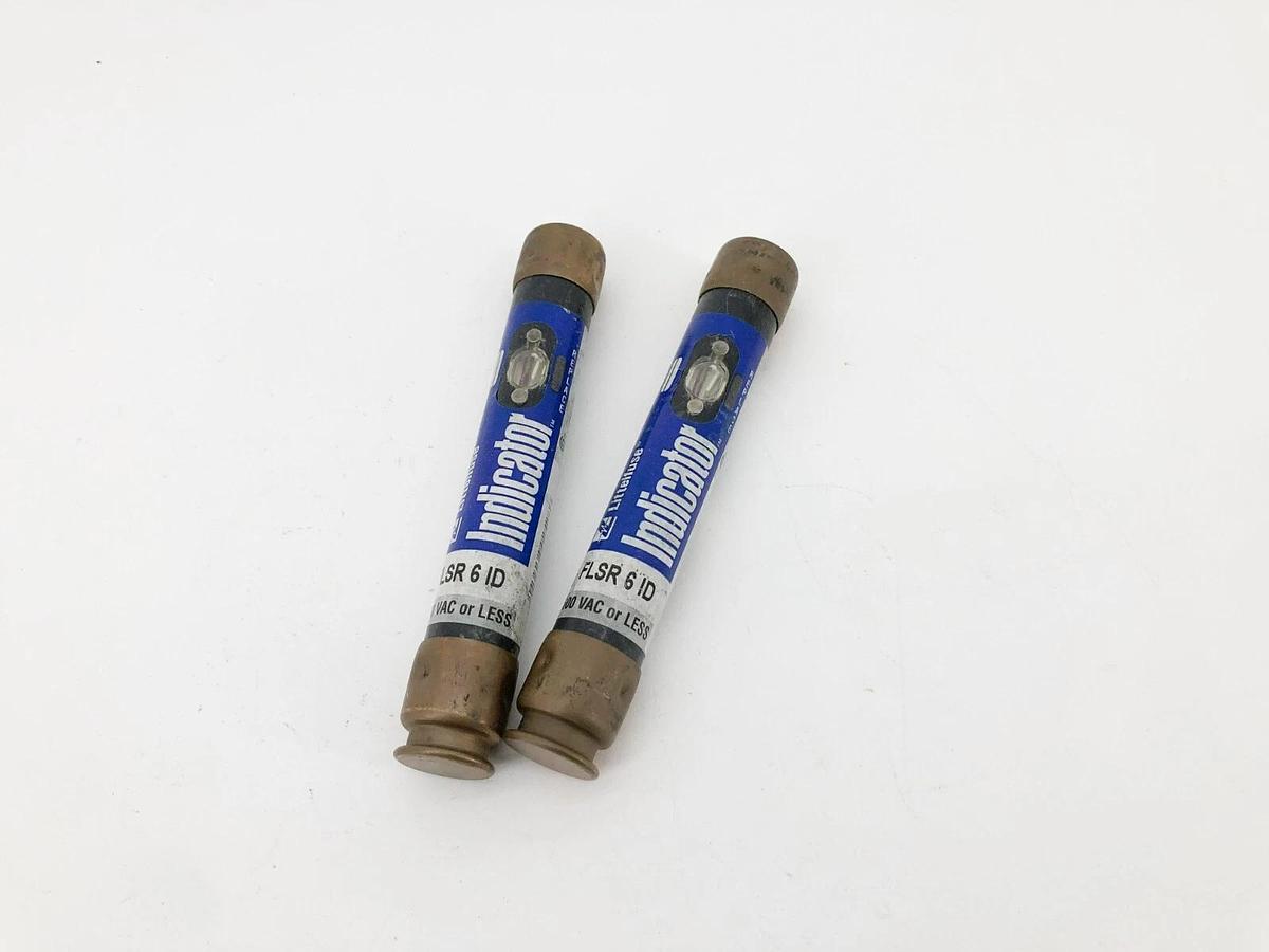 Lot of 2 New Littelfuse FLSR6ID Indicator Fuses 600V 6A