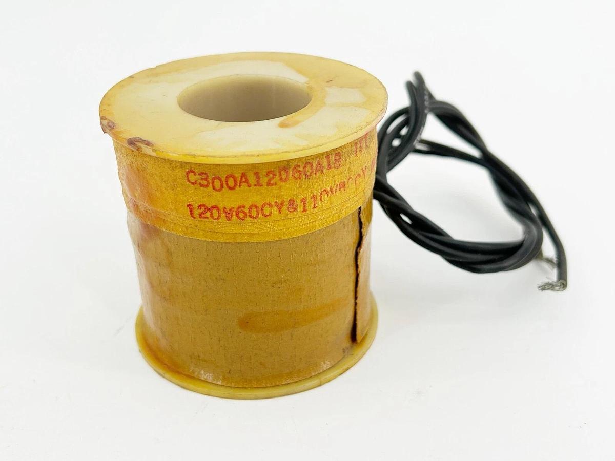 Used Lot of 2 ITT C300A12060A18 Valve Coil 300 Size 120/110VAAC 50/60HZ