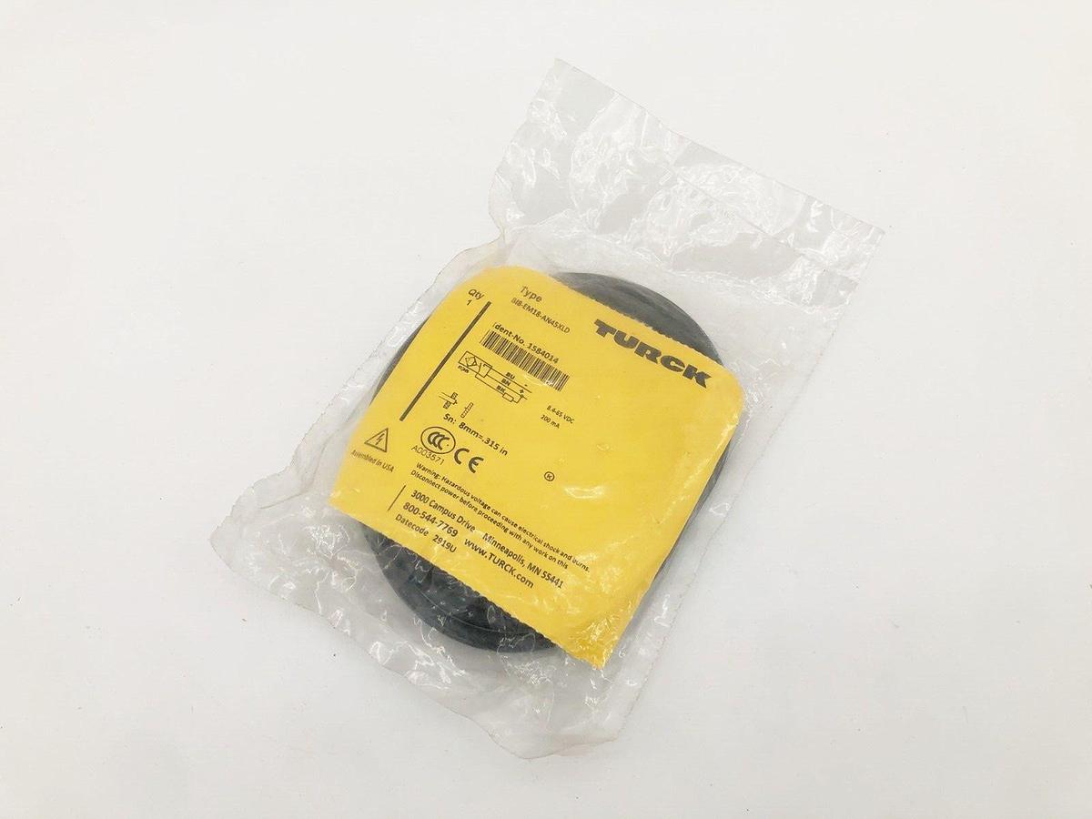 New Turck BI8-EM18-AN45XLD Inductive Proximity Sensor 1584014