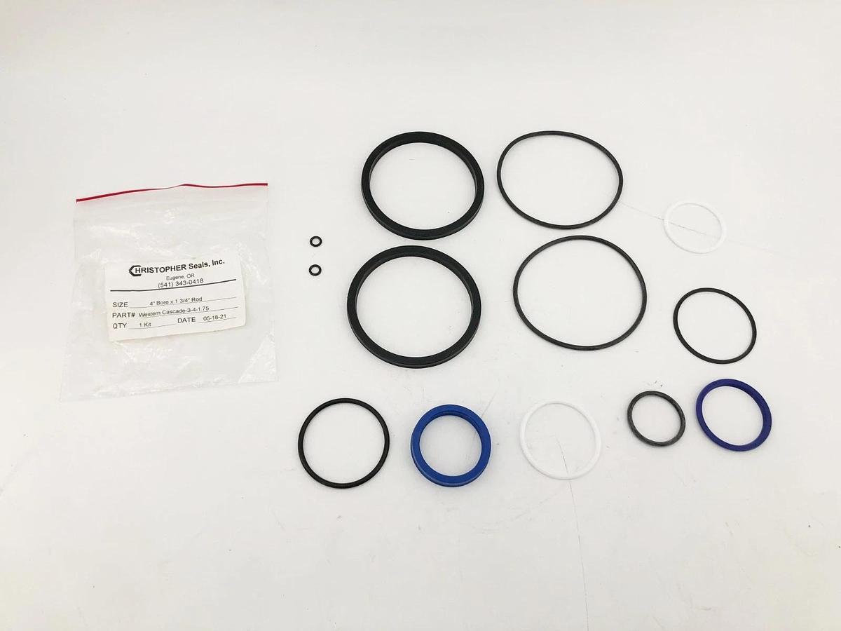 New Cristopher Seals 3-4-1.75 Seal Kit 4" Bore x 3/4" Rod