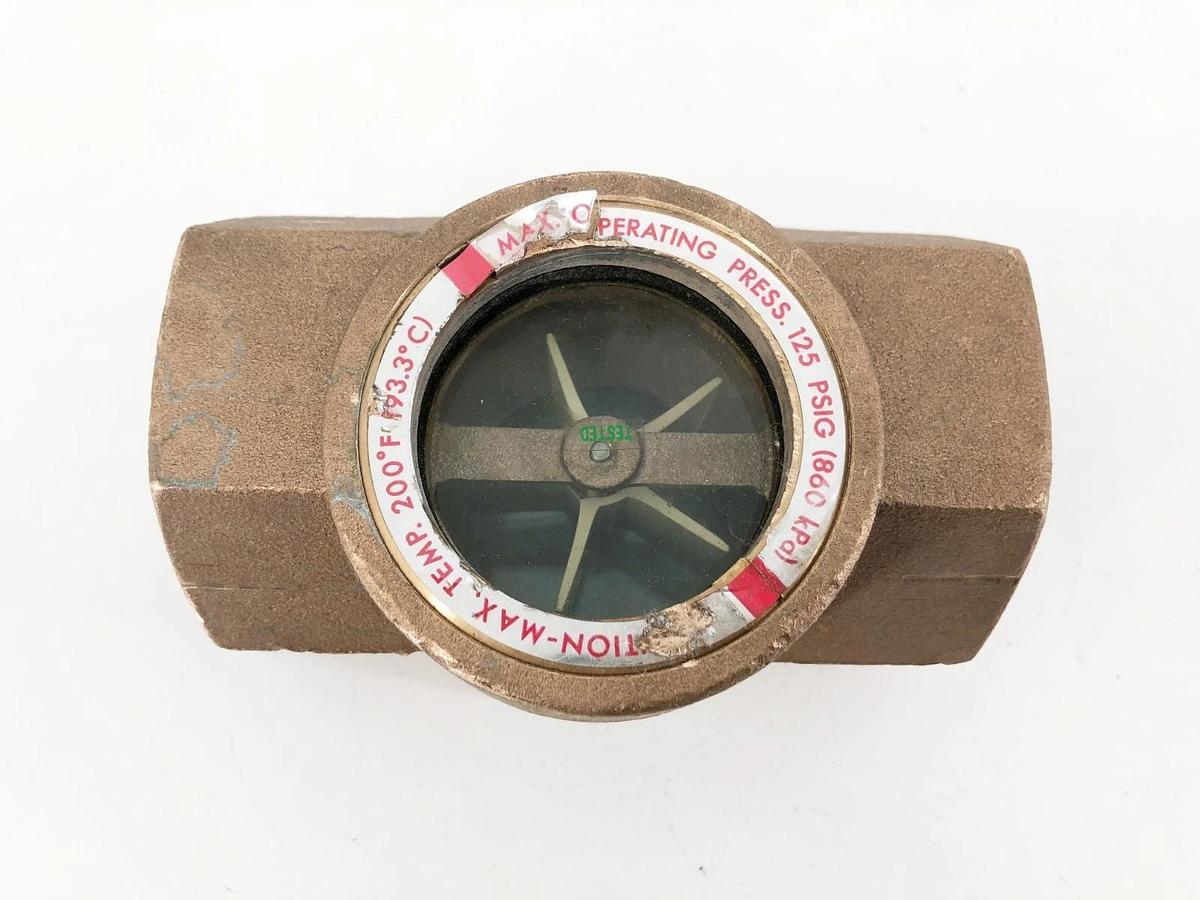 New Dwyer SFI-300-1-1/2 Sight Flow Indicator Size 1-1/2" 125psig - No Box