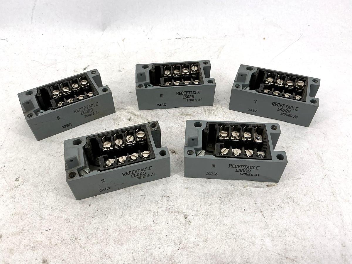 Used Lot of 5 Cutler-Hammer E50RB Series A1 Receptacle