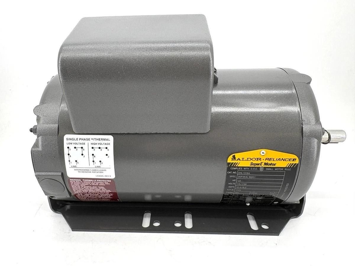 New Baldor ERL1319A 1.5HP ODP Motor 115/230V 1PH 1800RPM 56H Frame