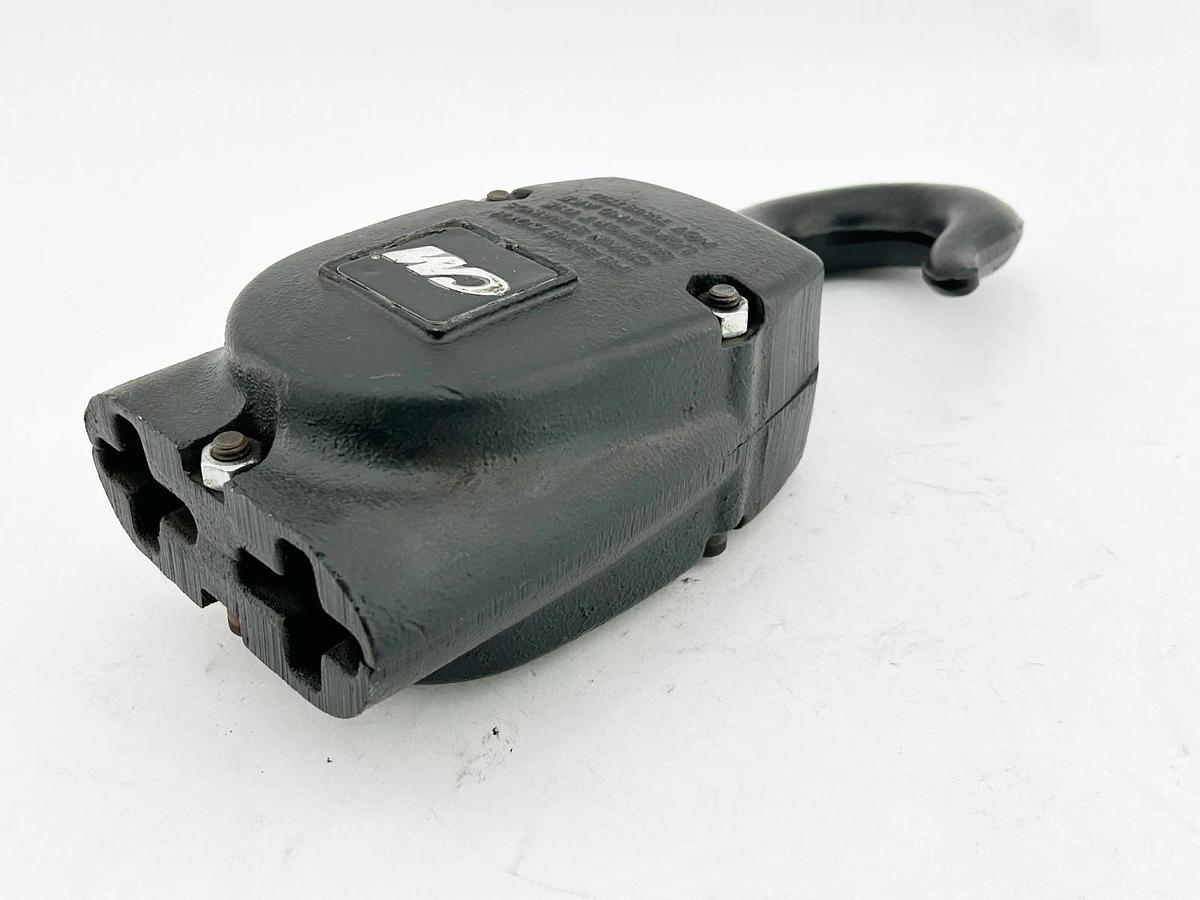 New Columbus McKinnon Lower Hook Block V2 Assy Black W/O Clip - No Box