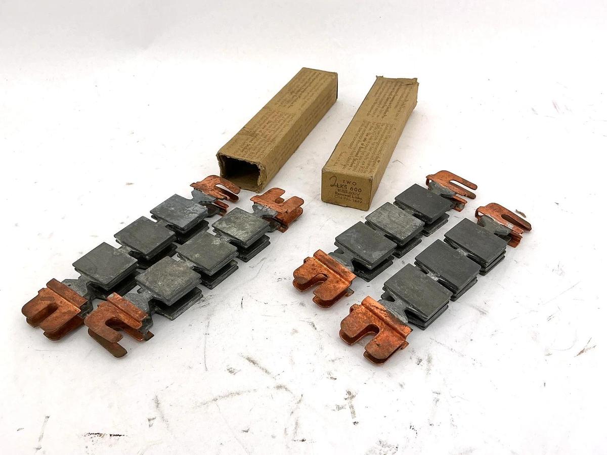 Lot of 2 Box New Bussmann LKS-600 Renewal Links Superlag 600V QTY 2 Per Box