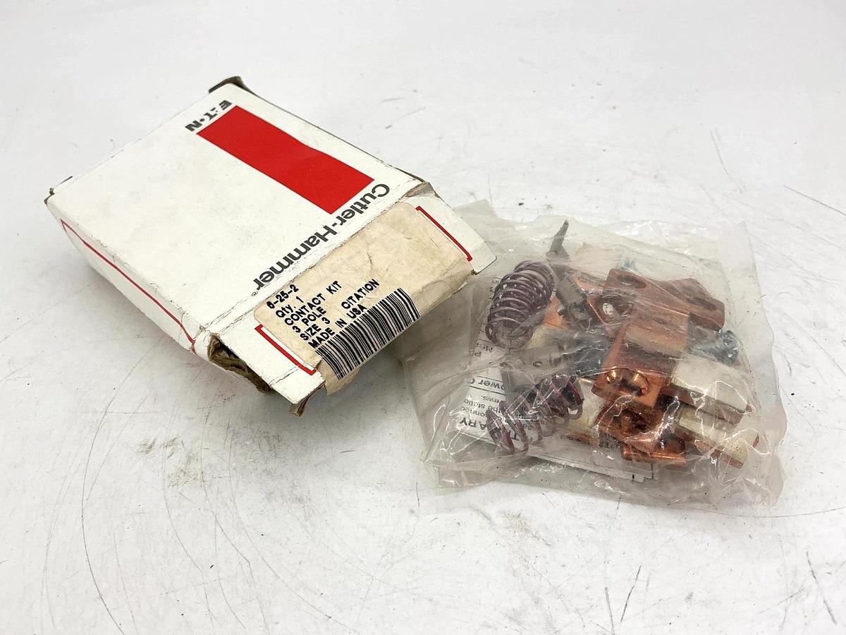 New Eaton Cutler-Hammer 6-25-2 Contact / Assembly Kit 3-Pole Size 3 Citation