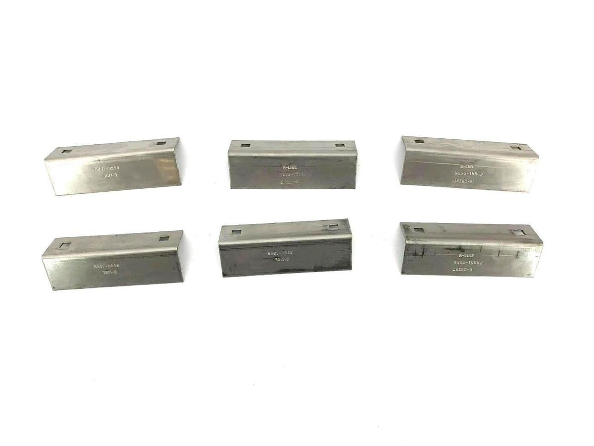 Lot of 6 New Eaton B-Line 9SS6-1586 Blind End Plates 6" Width Stainless Steel