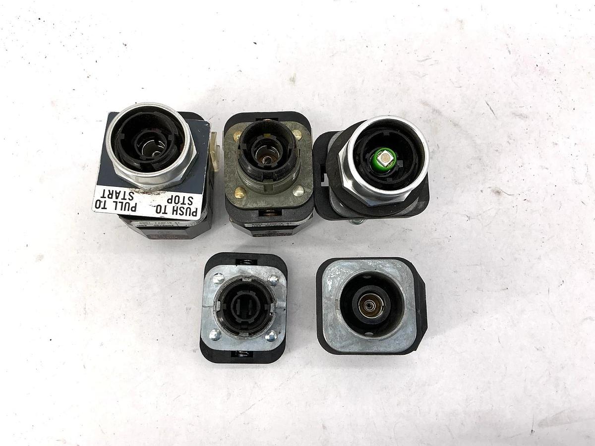 Used Lot of 5 Assorted Allen Bradley 800T Illuminated Pushbuttons