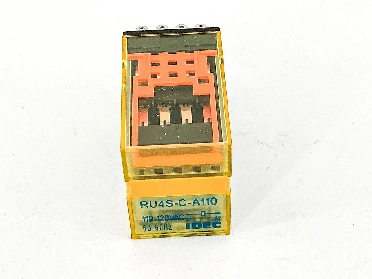 New Lot of 2 IDEC RU4S-C-A110 Relay 110-120Vac 1/10HP - No Box