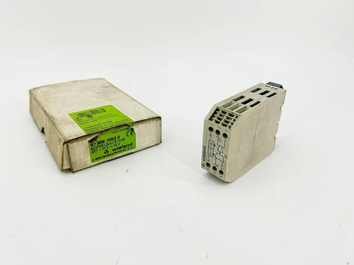 Used Wieland 57.806.1053.0 AKT Analog Isolation Coupling Module 24VDC
