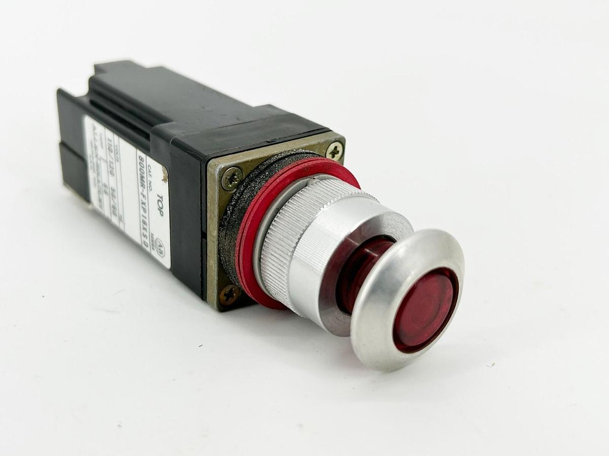 Used Allen Bradley 800MR-FXP16XSD Pushbutton Switch 22MM 2 Position Red 120V