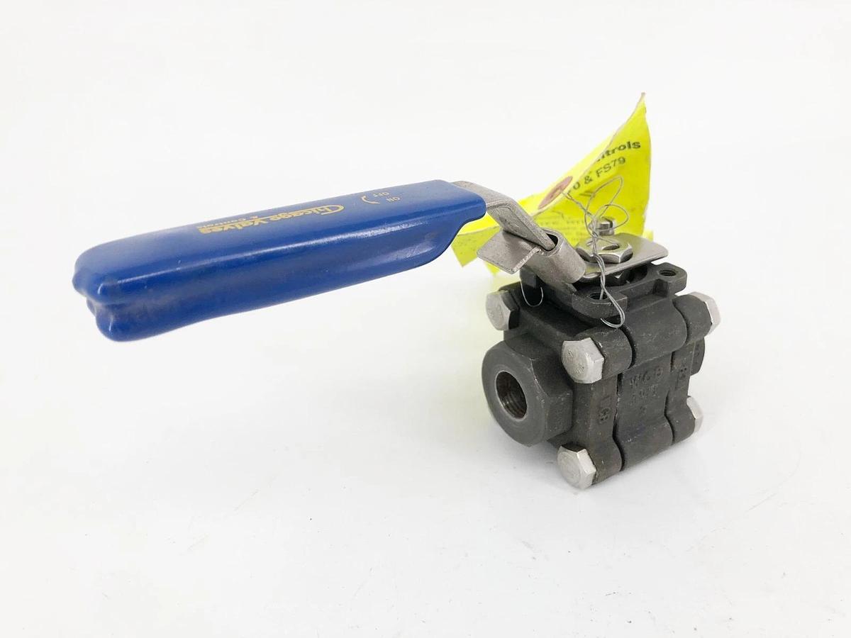 New Chicago Valves 794466XGGSW002 Ball Valve Carbon Steel 1/4" 1960psi - No Box