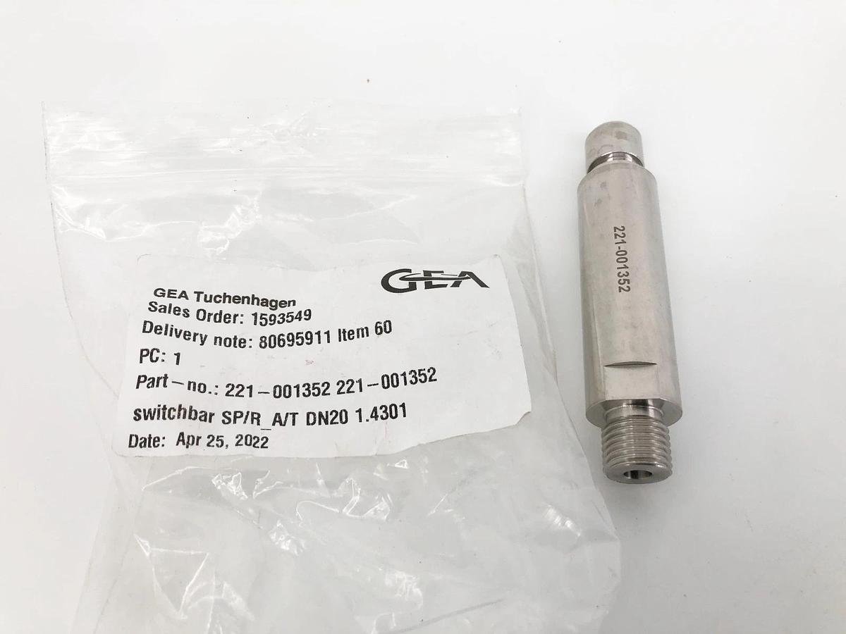 New GEA Tuchenhagen 221-001352 Switchbar DN20