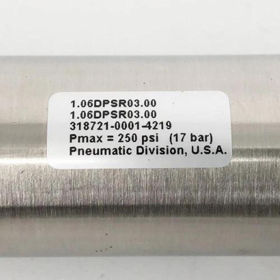 New Parker 1.06DPSR03.00 Air Cylinder 1-1/16" Bore 3" Stroke 250psi - No Box