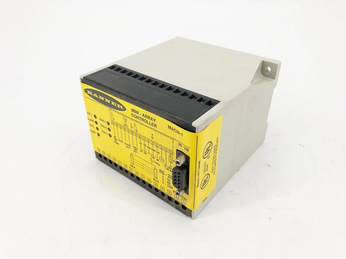New Banner Engineering MACN-1 Mini-Array Controller 16-30VDC 47999