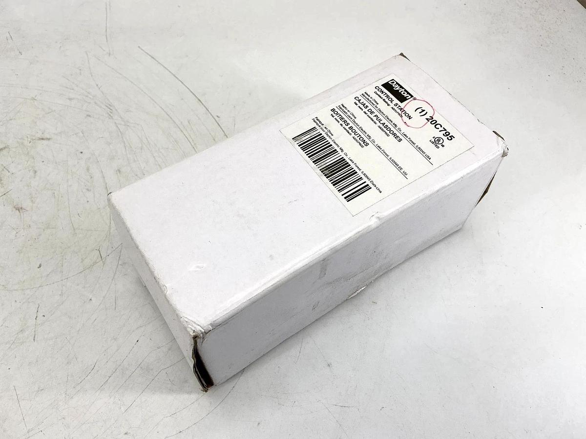New Dayton 20C795 Control Station Pushbutton Up/Down Contact Rating: A600/P600