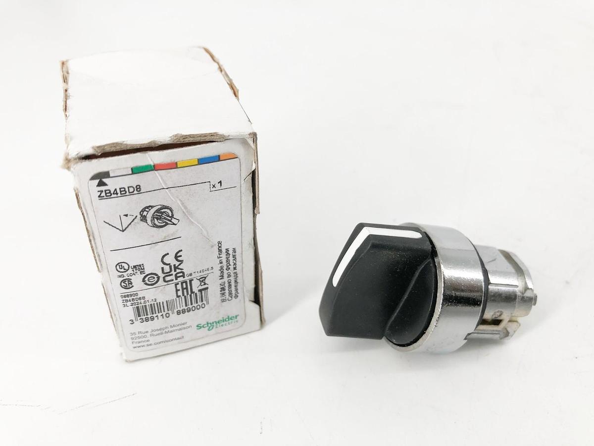 New Schneider Electric ZB4BD8 Selector Switch Head 22mm 3-Pos 088900