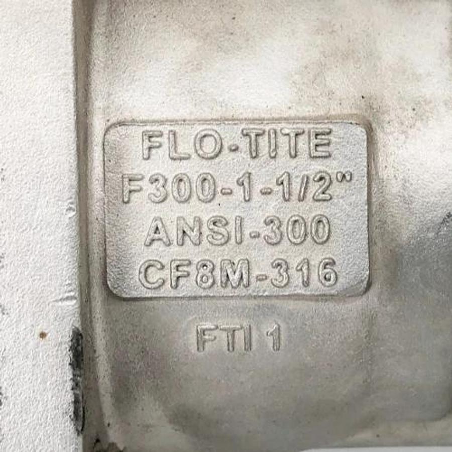 New Flo-Tite F300-1-1/2" Ball Valve ANSI-300 CF8M-316 Stainless - No Box