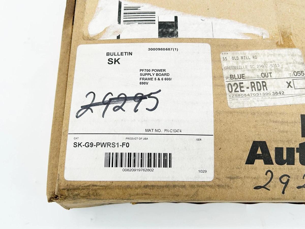New Rockwell Automation SK-G9-PWRS1-F0 Power Supply Board Frame 5/6 690V Sealed