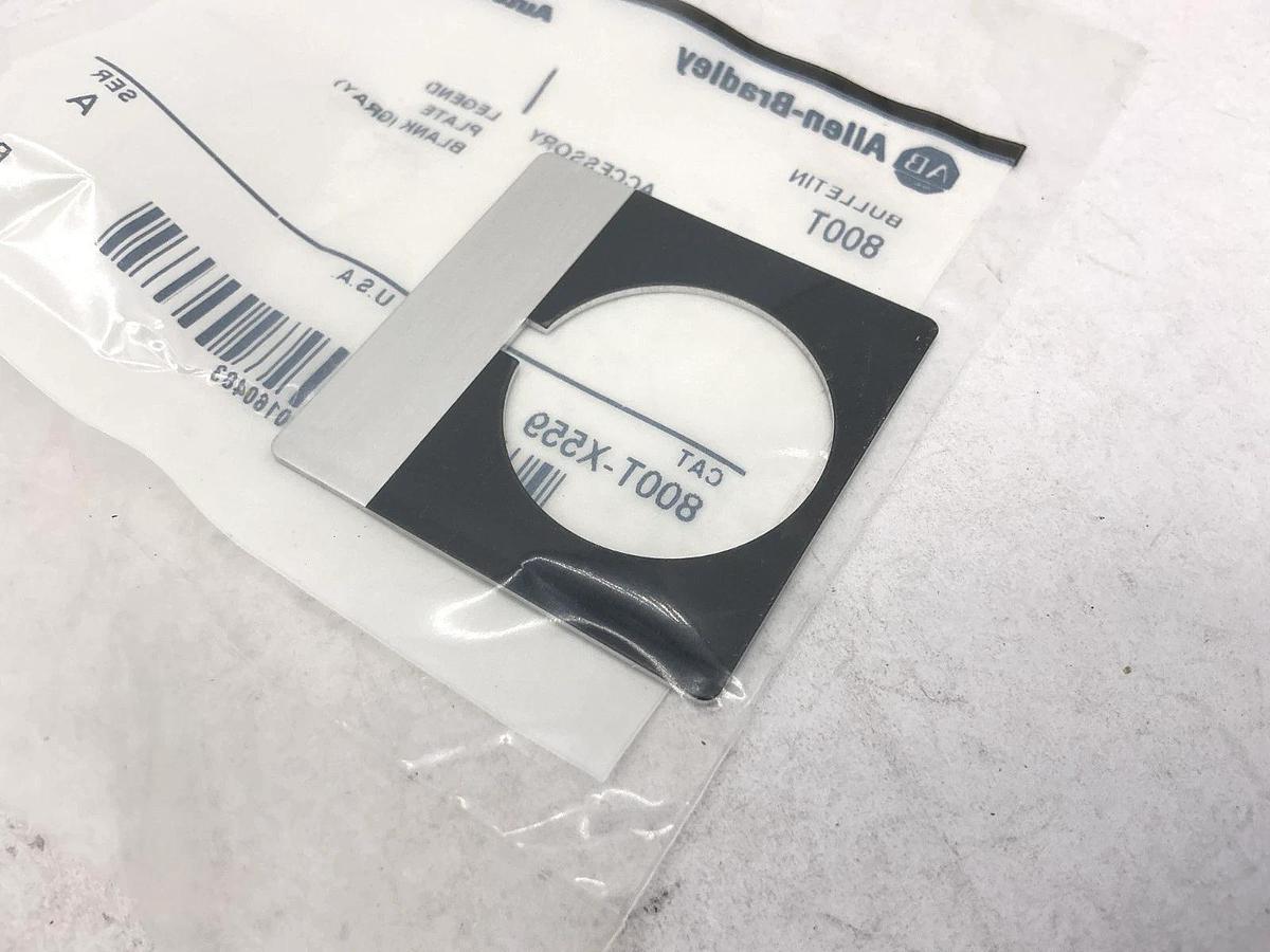 Lot of 5 New Allen Bradley 800T-X559 Ser A Legend Plate Blank Gray