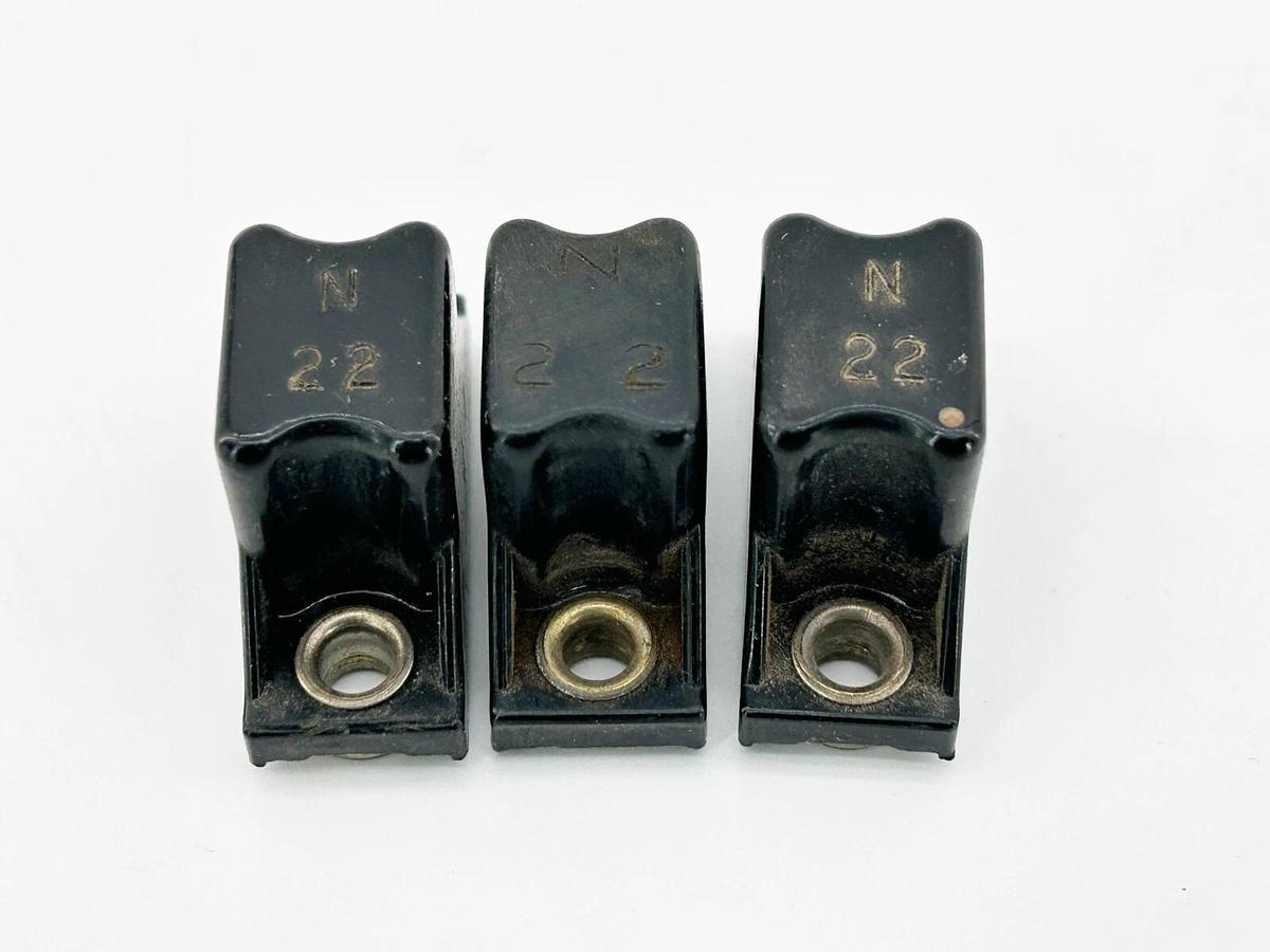 Used Lot of 3 Allen Bradley N22 Heater Element Overload Relays Type N