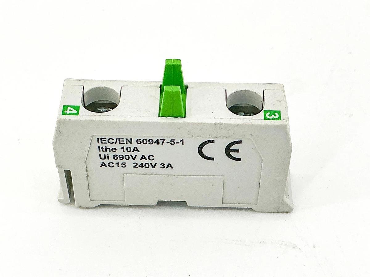 New Pack of BACO 33S01 + 33S10 Contact Blocks 10 690V - No Box