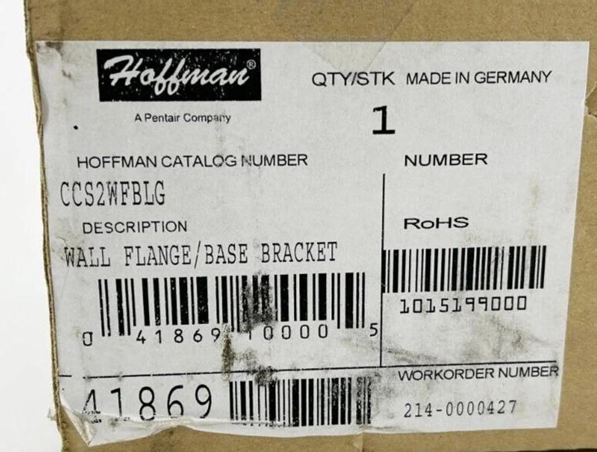New Hoffman CCS2WFBLG Wall Flange/ Base Bracket 41869