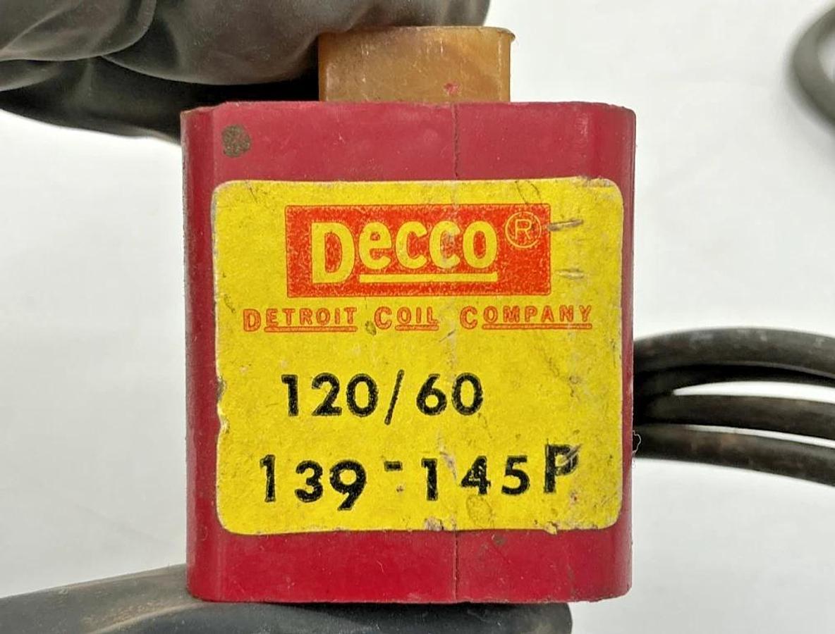 Lot of 2 New Decco 139-145P Solenoid Coil 2-Wire 115/120VAC 50/60HZ 139145P