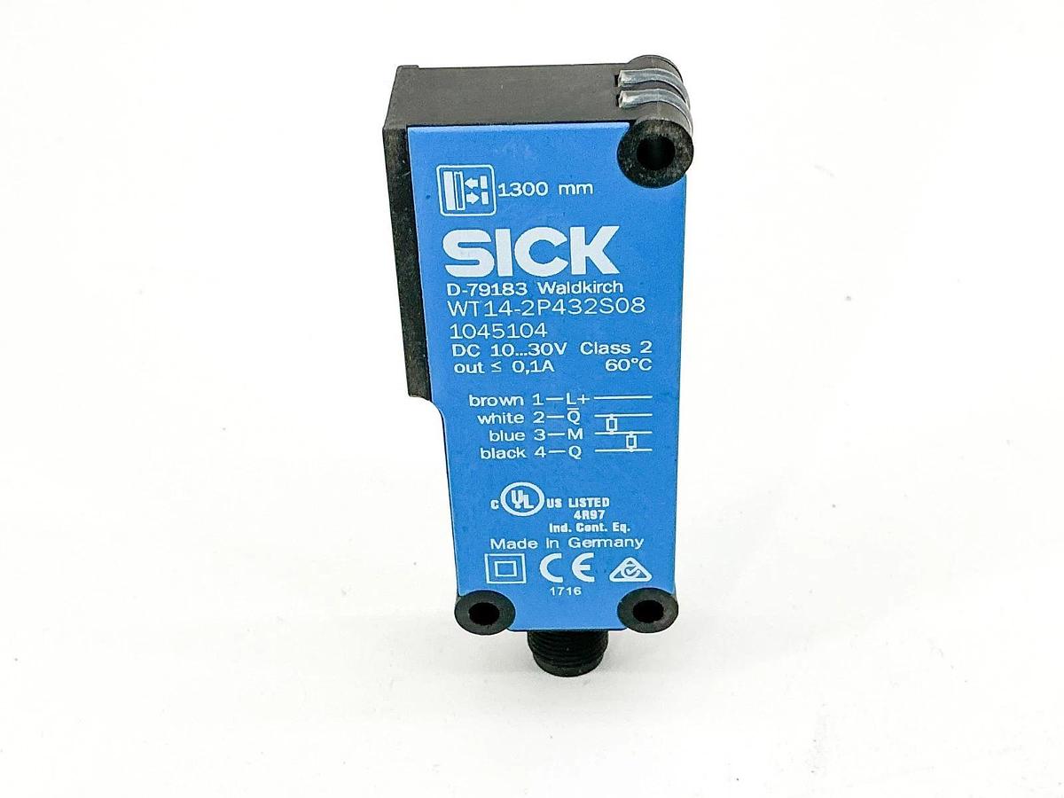 New Sick WT14-2P432S08 Photoelectric Sensor 10-30VDC Class 2 1045104 - No Box
