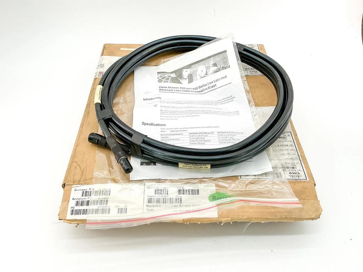 New Cisco AIR-420-003346-020 400/600 Series Low Loss and Ultra Low Loss Cable