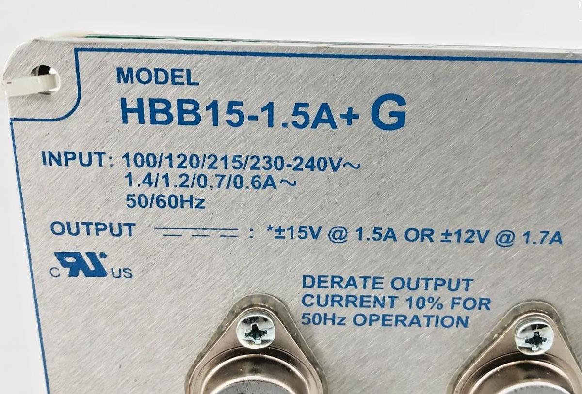 New Condor HBB15-1.5A+G Power Supply 15V -15V 100~240 VAC In SPL4300G - No Box