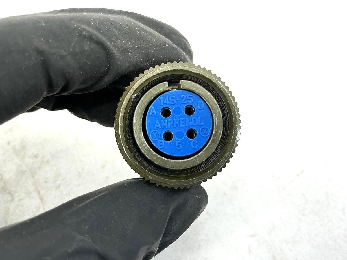 New Amphenol 97-3106A-14S-2S Circular Connector Plug 4-Pin U10-820066-02S
