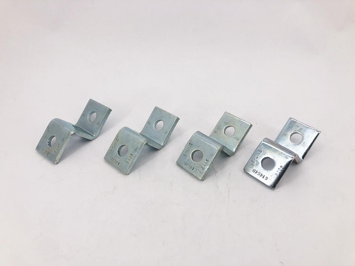 Lot of 4 New Cooper B-Line B105ZN Z-Supports 3-Hole 1/2" Bolt - No Box