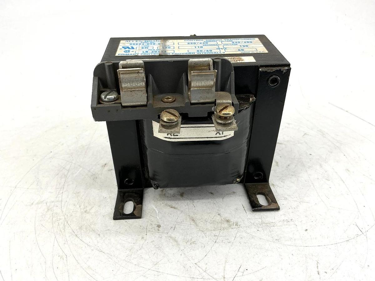 Used Allen Bradley 25634-098-01 Control Transformer Prime: 240/480V 2nd: 120V .130KVA