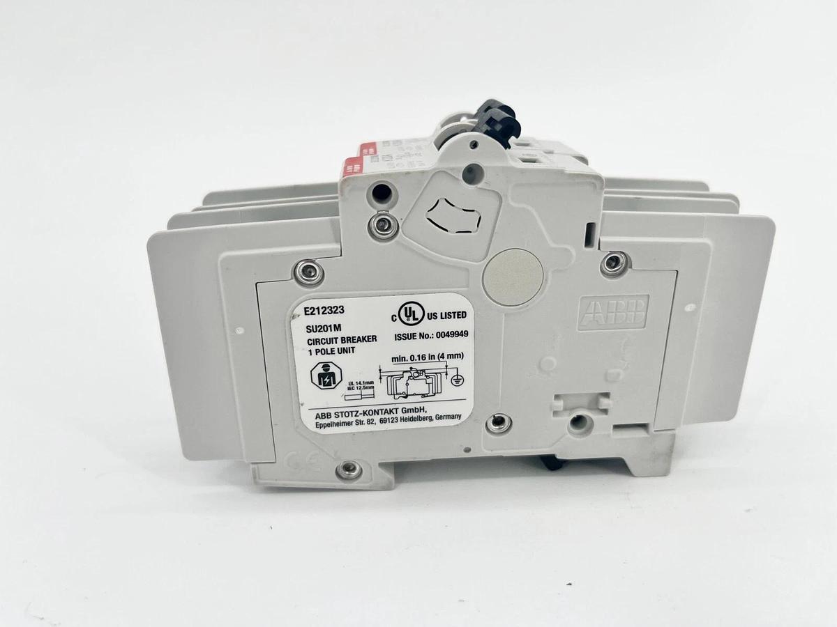 Used Lot of 2 ABB SU201M-K20 Miniature Circuit Breakers 20A 1P 240V 2CDS271337R0487