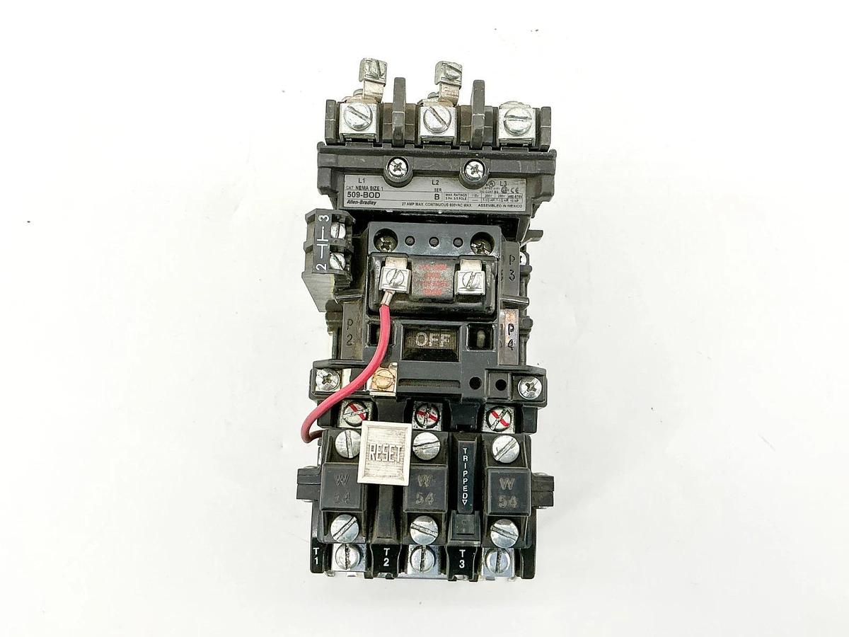 Used Allen Bradley 509-BOD Starter 110/120V 50/60Hz Size 1 Ser.B