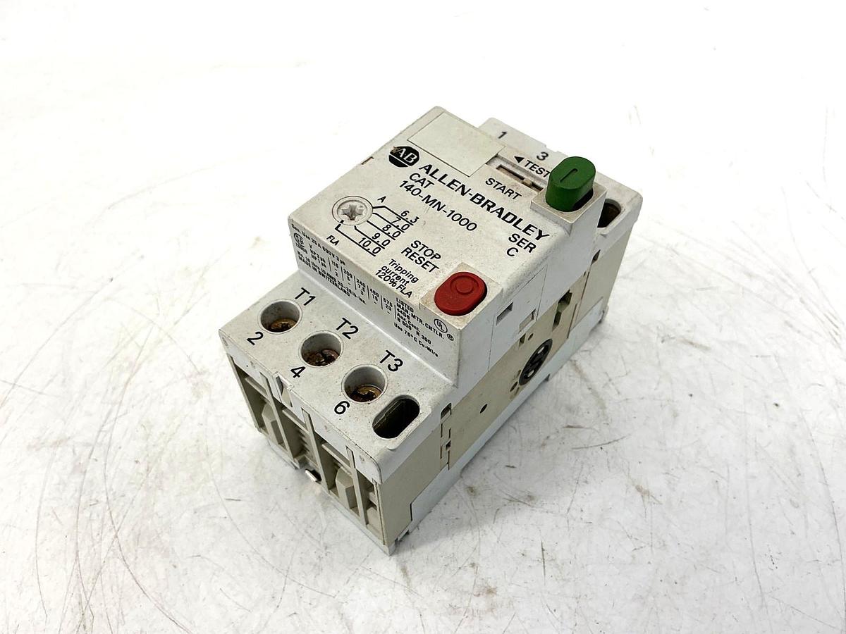 New Allen Bradley 140-MN-1000 Ser C Man Motor Start Circ Breaker 6.3-10A -No Box