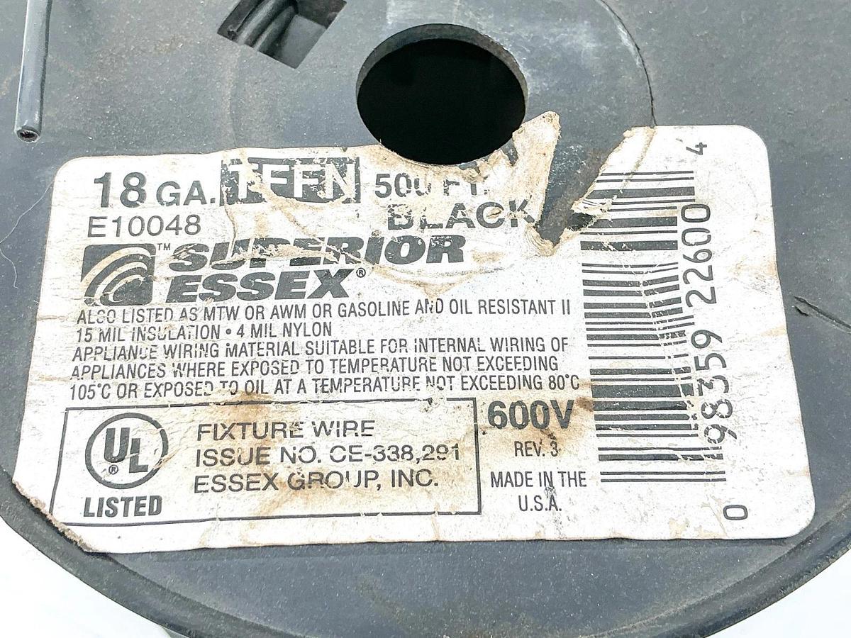 New Essex E10048 18GA. TFFN Copper Wire 600V 180+ FT 1.13 LB