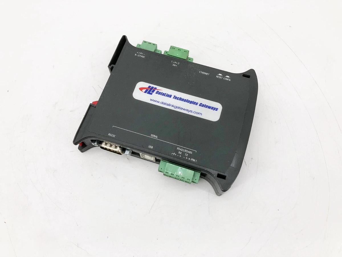 Used Datalink Technologies GW1000-DHP1 Gateway DH+ To Serial Converter 9/27VDC