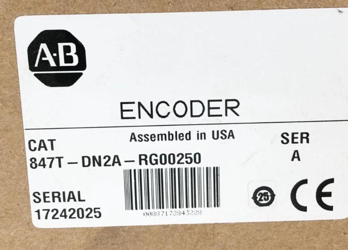 New Allen-Bradley 847T-DN2A-RG00250 Incremental Encoder 8-30VDC 3/8" Shaft