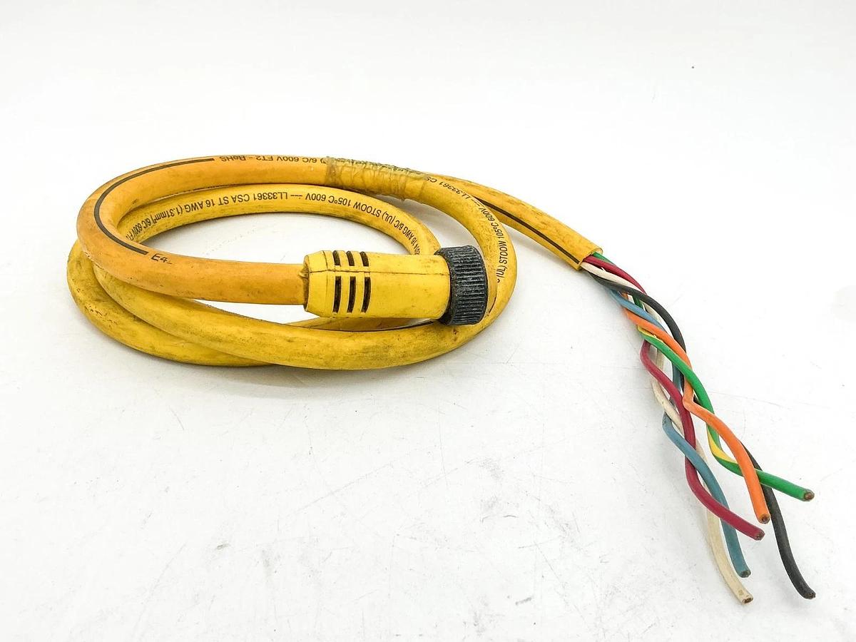 Woodhead 206002A01F060 Mini-Change Cordset 6P 600V 8A