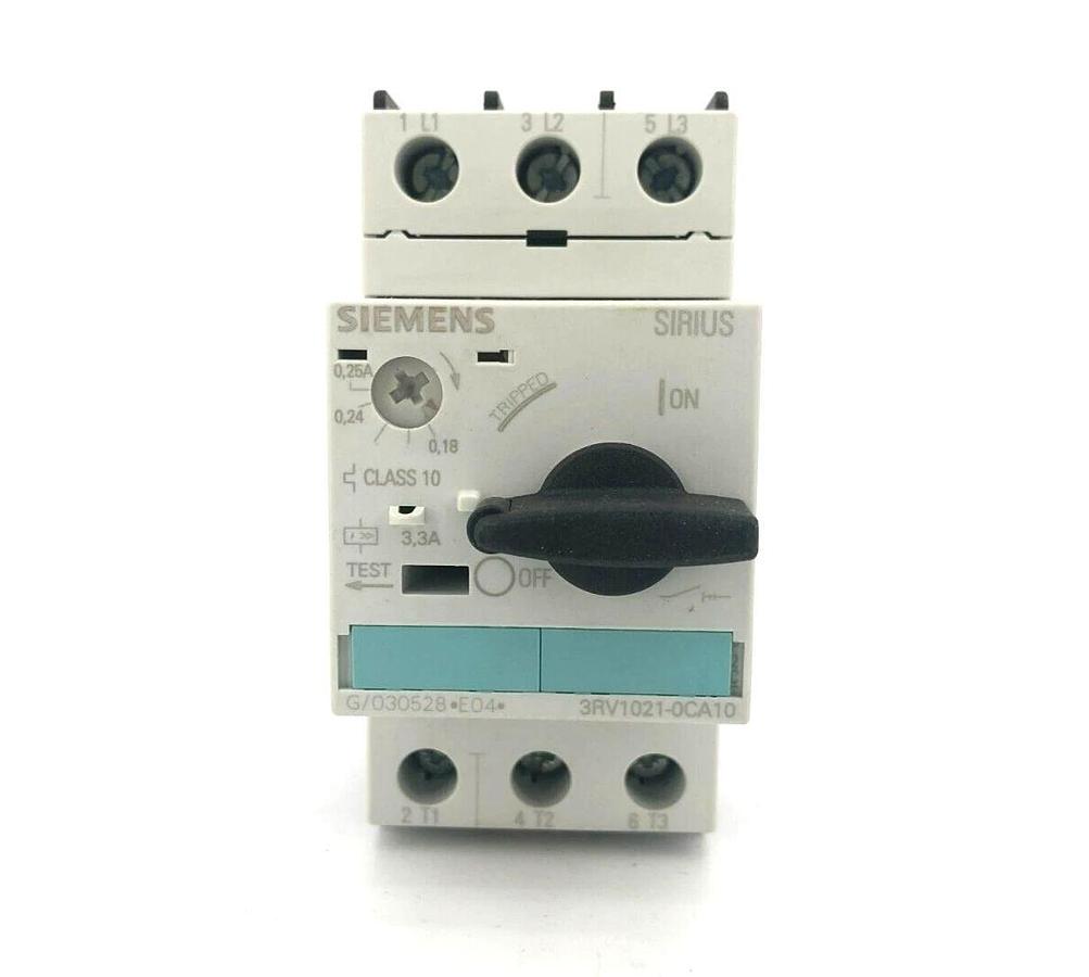 New Siemens 3RV1021-0CA10 Circuit Breaker