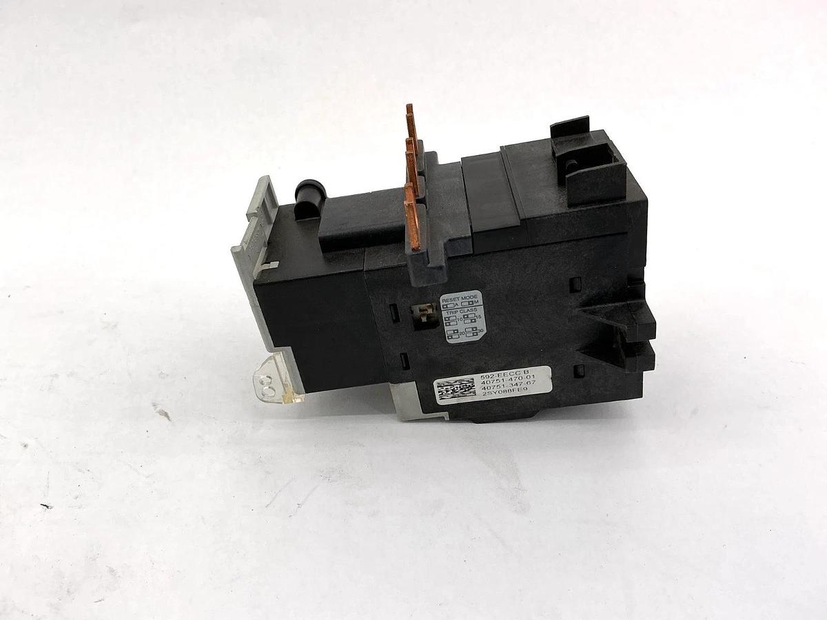Used Allen Bradley 592-EECC Ser B Overload Relay 1.0-5.0A 3 Phase Missing Reset Cover
