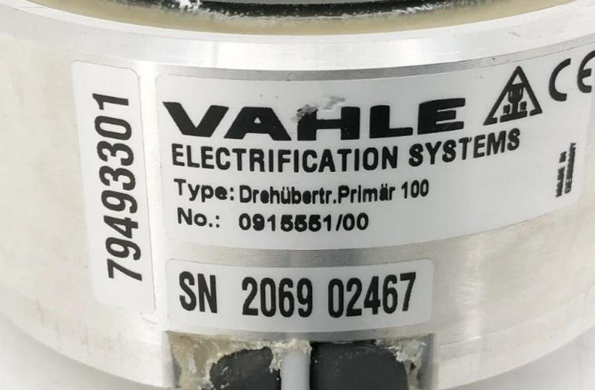 New Vahle 79493301 Rotary Transformer Primary 100 0915551/00 - No Box