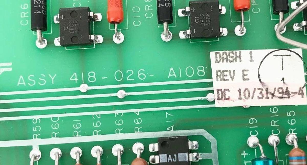 New Wabash 418-026-A108-1 Rev E Printed Circuit Board PCB - No Box
