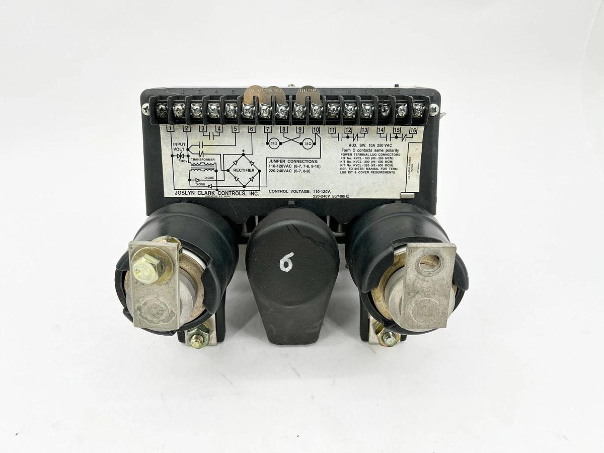 Used Joslyn Clark VC77U02415-76 Contactor VC Series 2P 110/120V 160A 50/60Hz
