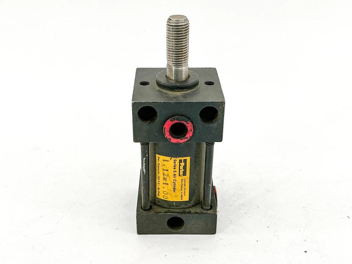 New Parker 1.12X1.00 Pneumatic Cylinder 1" Stroke 200PSI- No Box