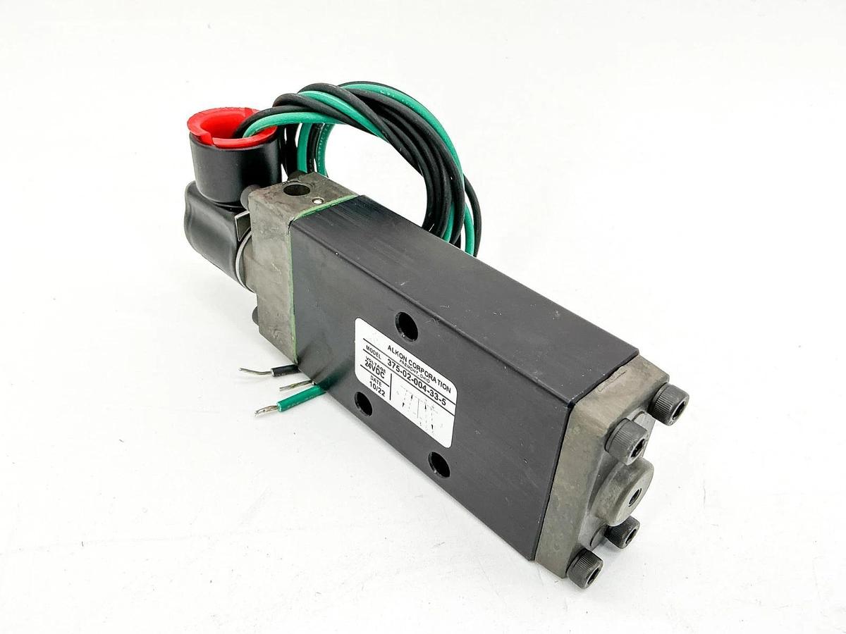 New Alkon 375-02-004-33-5 Solenoid Valve 24VDC 26A01017 Coil - No Box