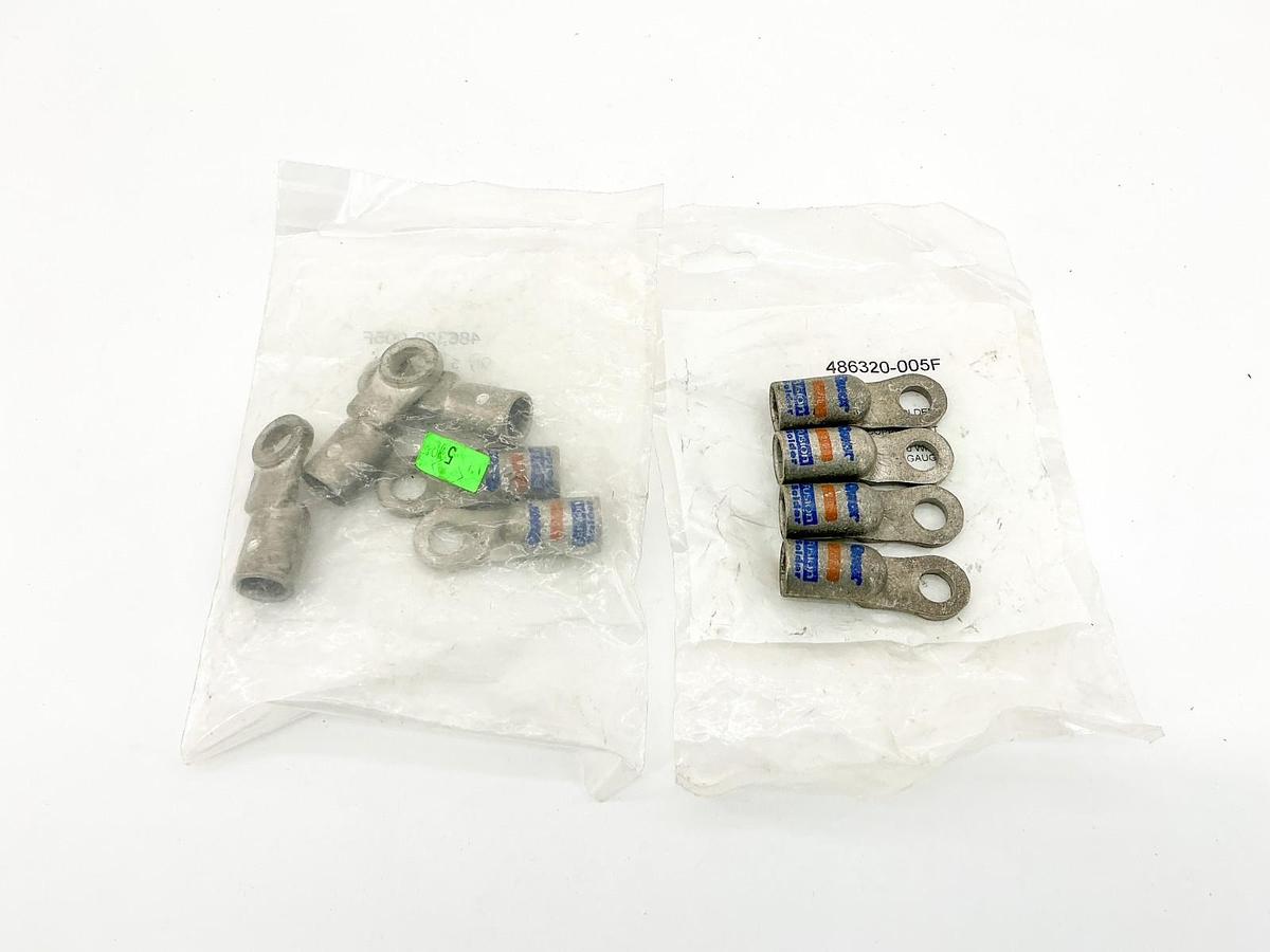 New Lot of 9 Quick Cable 486320-005F Fusion Solder Connector Lug 2/0 3/8"